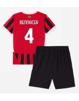 AC Milan Ismael Bennacer #4 Domácí dres pro děti 2024-25 Krátký Rukáv (+ trenýrky)